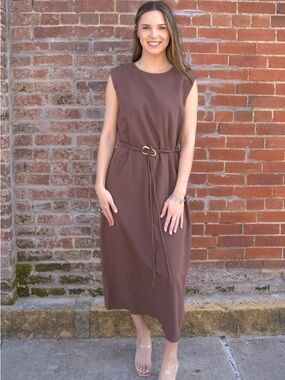 The Sienna Belted Midi Dress